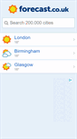 Mobile Screenshot of forecast.co.uk